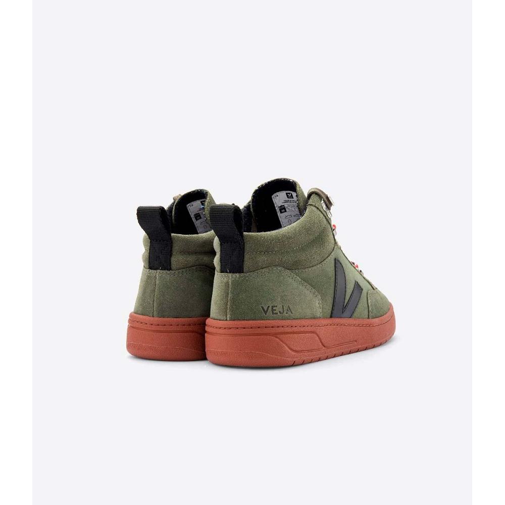 Olive Women's Veja RORAIMA SUEDE High Tops | AU 364DFM